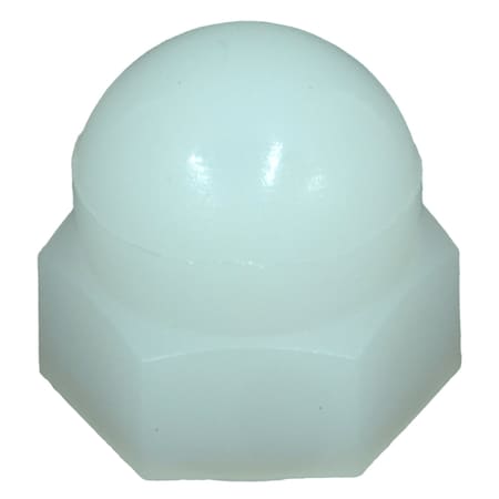 Midwest Fastener Acorn Nut, #10-24, Nylon, 10 PK 62547